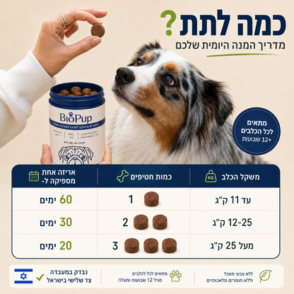 חטיפי פרוביוטיקה לכלבים